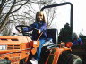 Mallory on Tractor