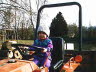 Marissa on Tractor